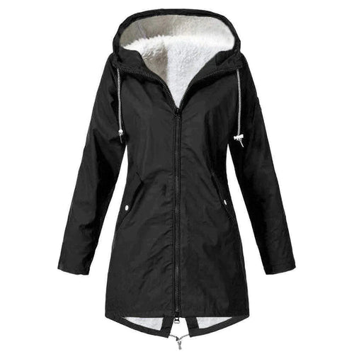 Drune | Wasserdichter Fleece-Pullover mit Kapuze für Frauen Perfekt für Herbst Winter