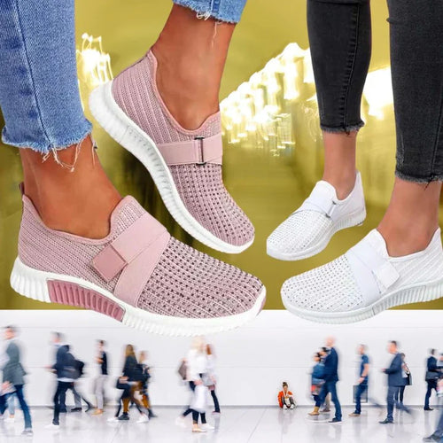 Drune | Orthopädische Slip on Damenschuhe Mit Klettverschluss