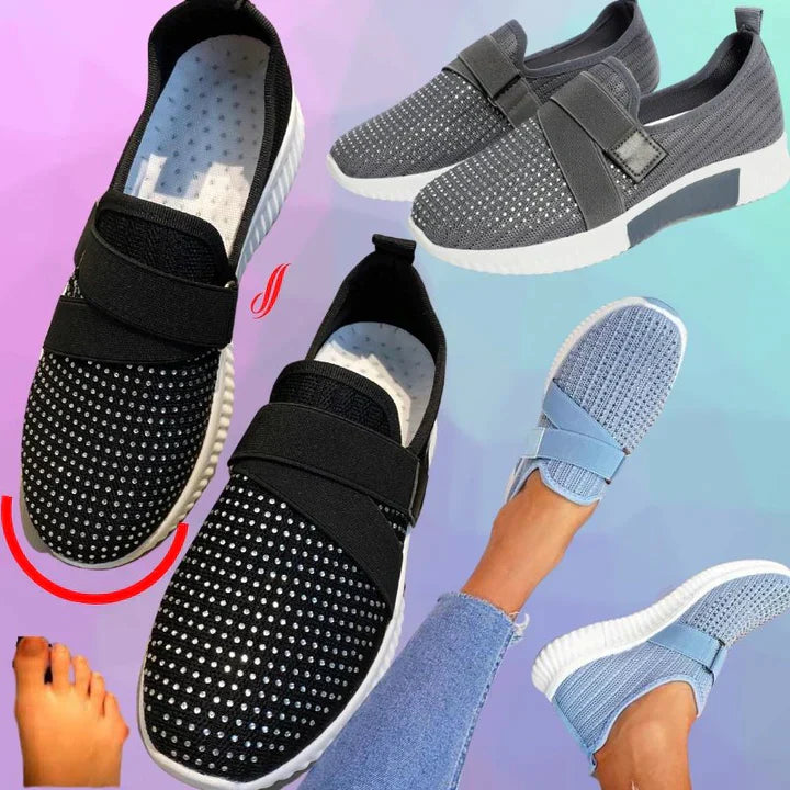 Drune | Slip on Damen Sneaker Mit Klettverschluss