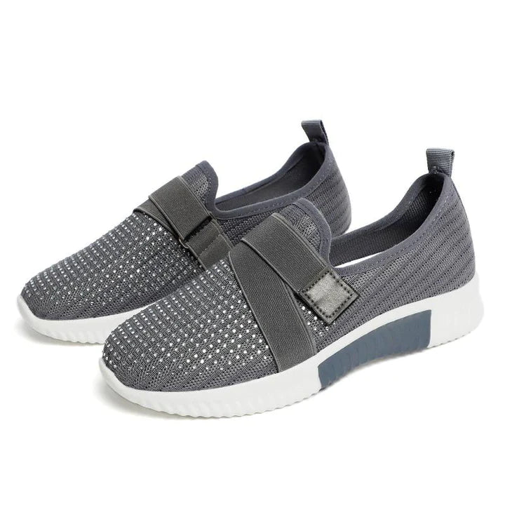 Drune | Orthopädische Slip on Damenschuhe Mit Klettverschluss