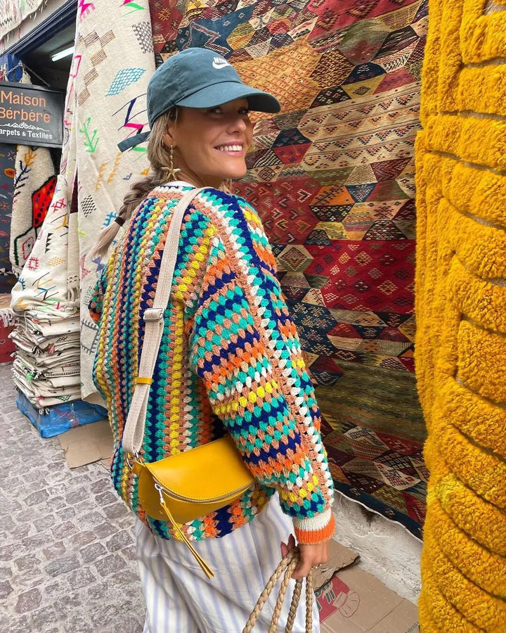 Drune | Damen Boho Strickjacke