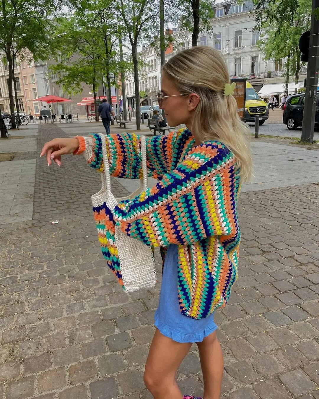 Drune | Damen Boho Strickjacke
