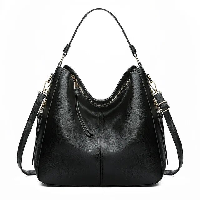 Drune | Vintage-inspirierte Leder Hobo-Tasche