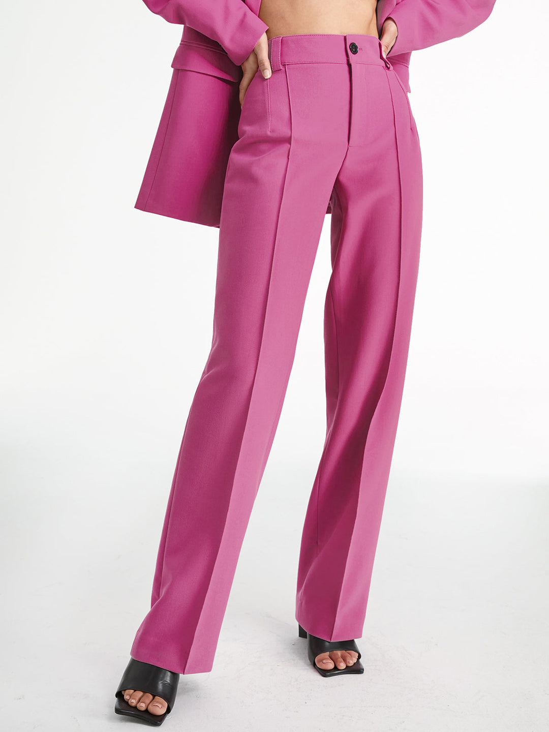 Drune | Hochwaisted Stoffhose Damen