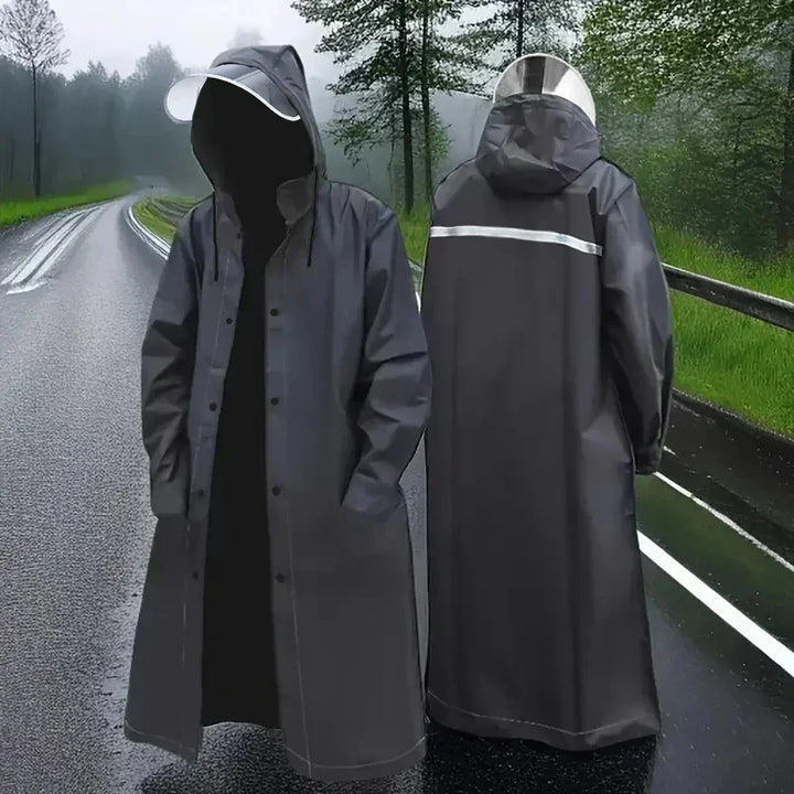 Drune | Schwarze Regenjacke für Erwachsene - Wasserdicht & atmungsaktiv für den Outdoor-Einsatz