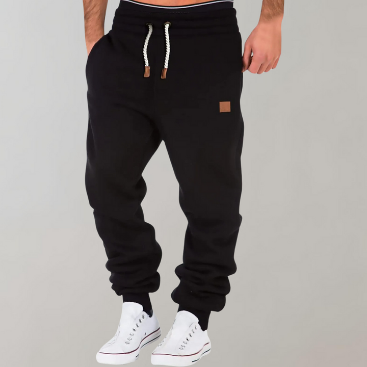 Drune | Sweatpants Bequemer Schnitt Baumwollmischung Kordelzugbund Gerippte Bündchen