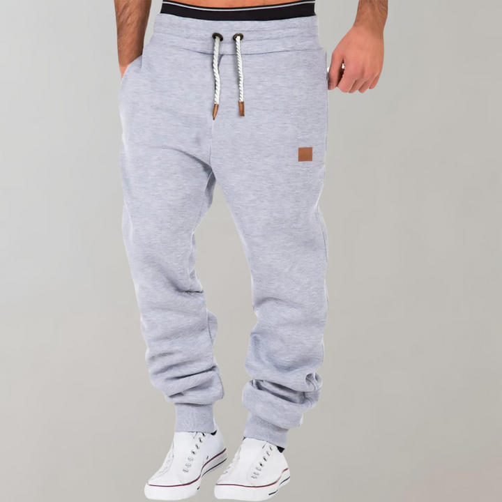 Drune | Sweatpants Bequemer Schnitt Baumwollmischung Kordelzugbund Gerippte Bündchen