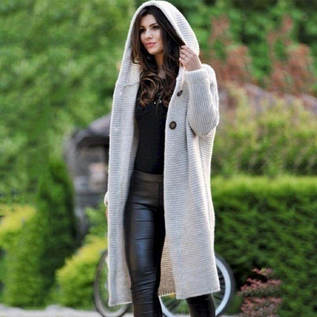 Drune | Hooded Strickjacke Baumwolle Polyester Mischung
