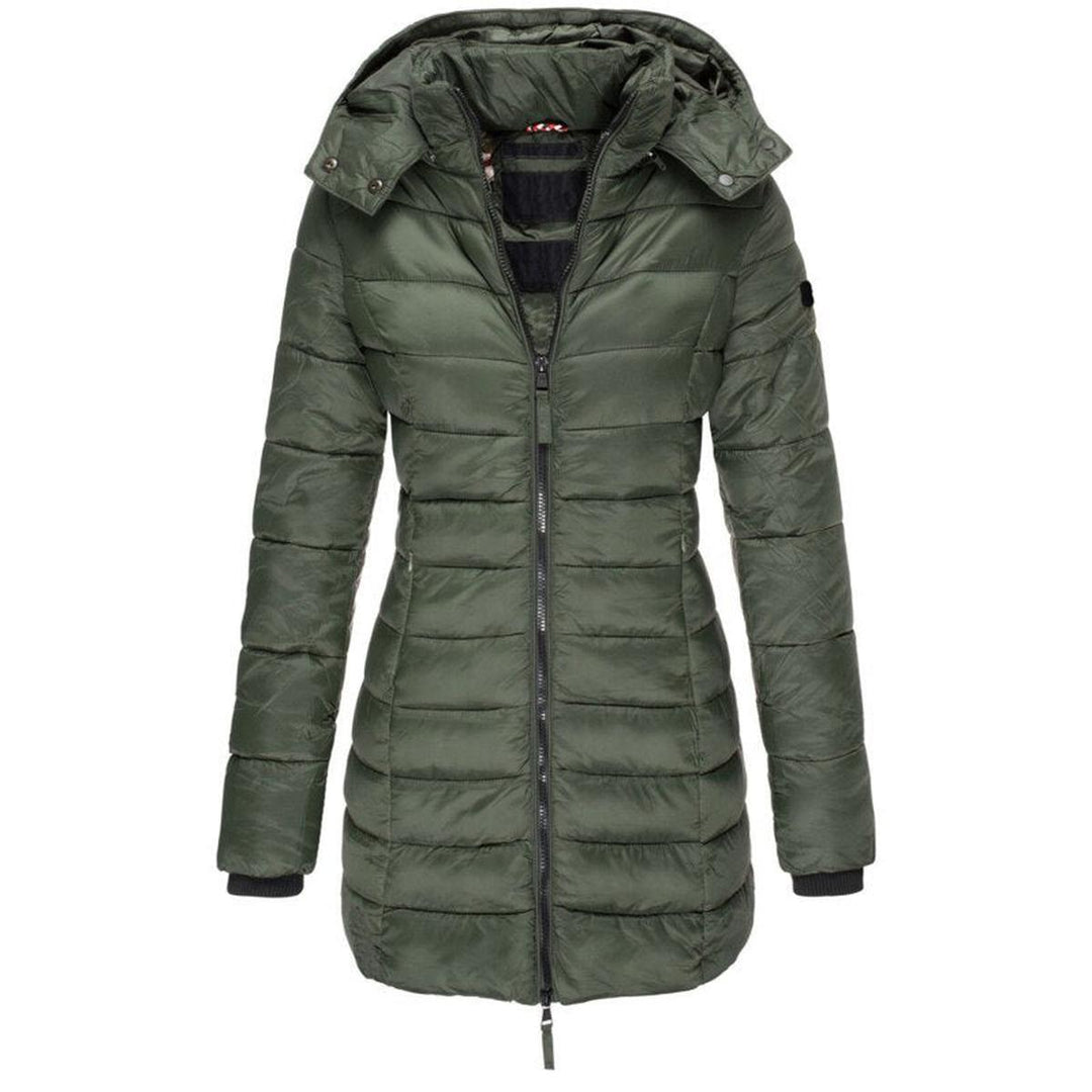 Drune | Kapuze Isolierte Winterjacke mit Reißverschluss