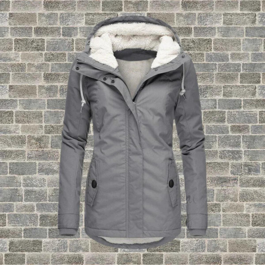 Drune | Hooded Wintermantel mit Taschen Für Frauen