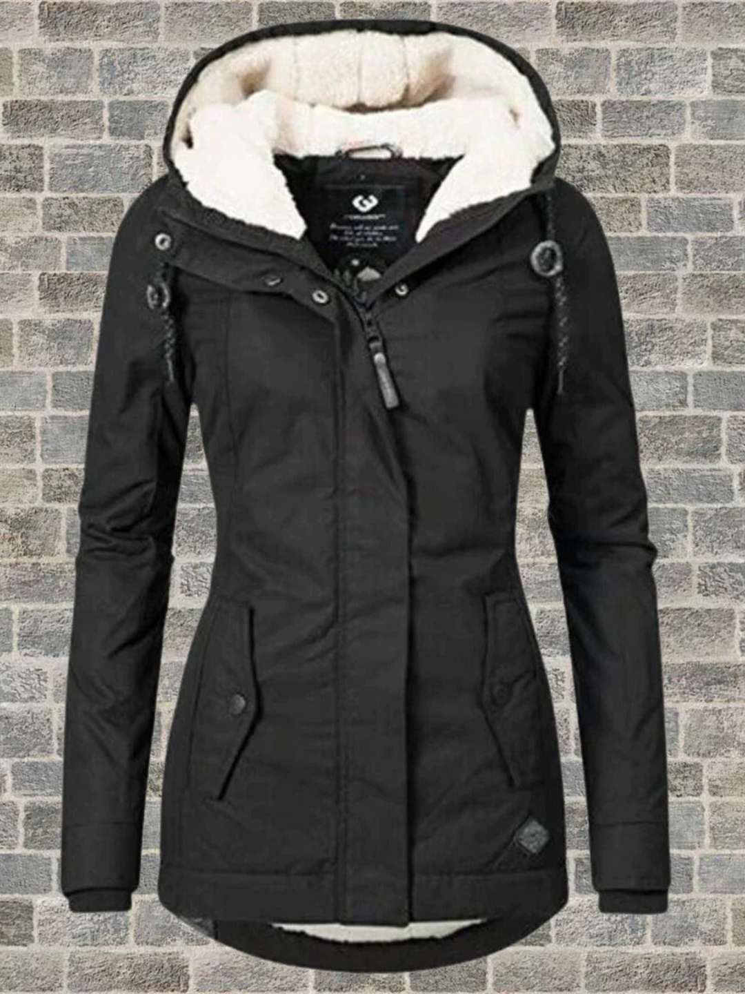 Drune | Hoodie-Wintermantel für Damen - Normale Passform