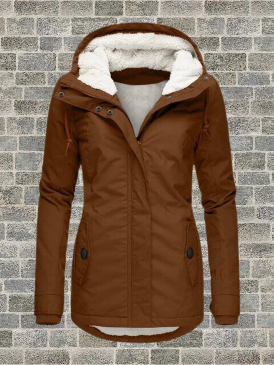 Drune | Hoodie-Wintermantel für Damen - Normale Passform