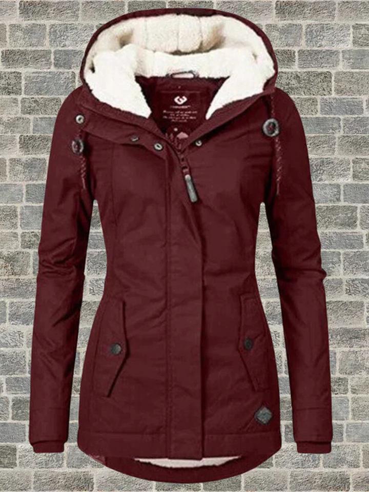 Drune | Hoodie-Wintermantel für Damen - Normale Passform