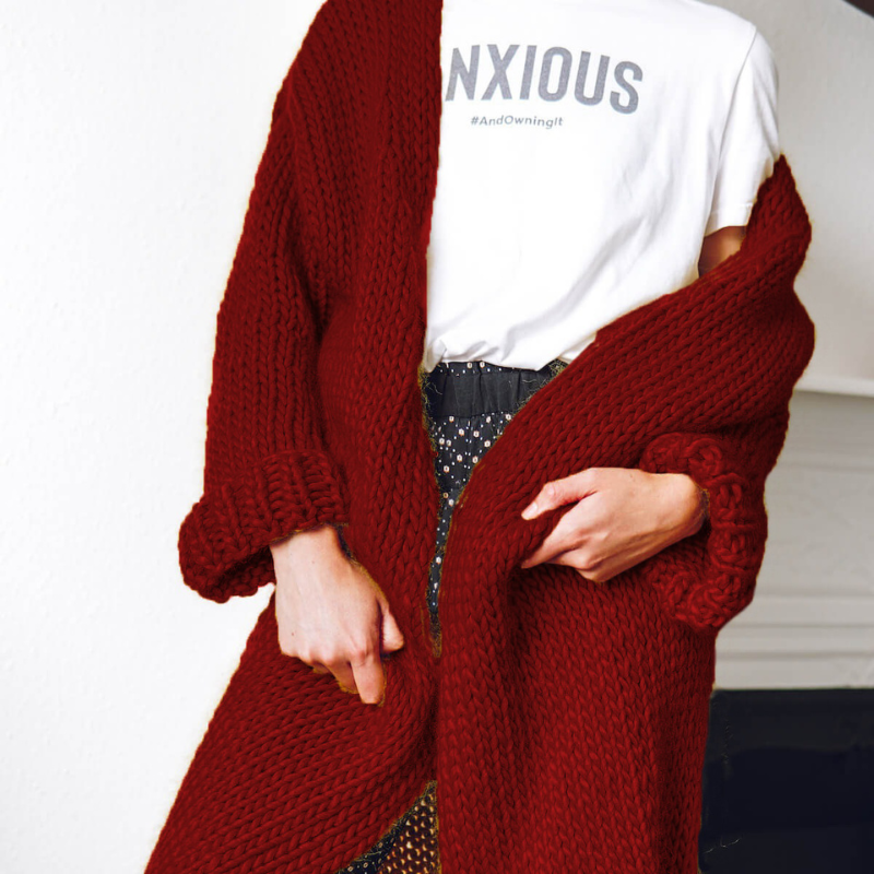Drune | Strickjacke - Lockere Damenstrickwaren für den Winter