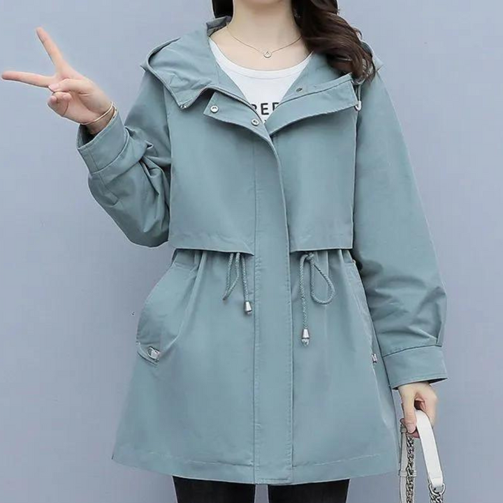 Drune | Warme Kapuzenjacke mit Schnürung für Damen im Herbst