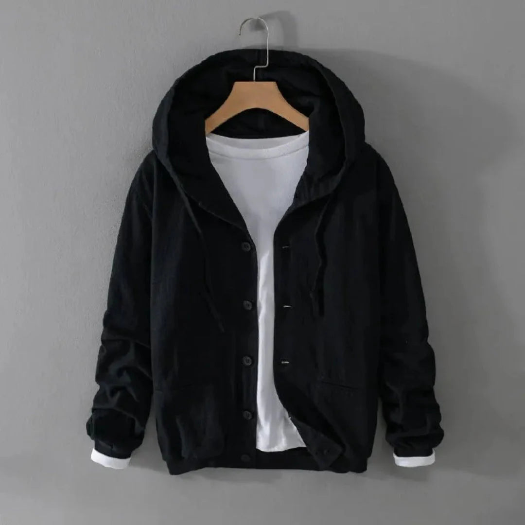 Drune | Kapuzen-Leinenjacke