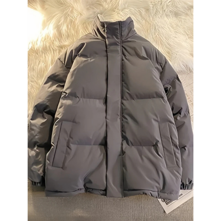 Drune | Isolierte Mock Neck Pufferjacke für Männer — Warm und stilvoll