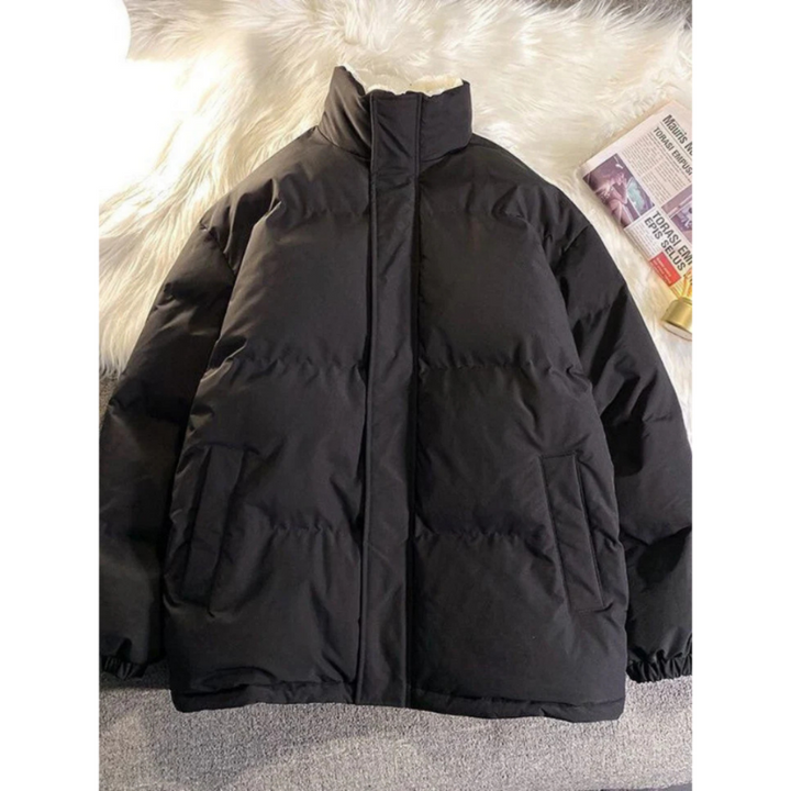 Drune | Isolierte Mock Neck Pufferjacke für Männer — Warm und stilvoll