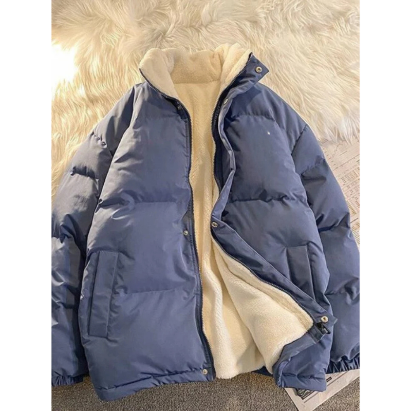 Drune | Isolierte Mock Neck Pufferjacke für Männer — Warm und stilvoll