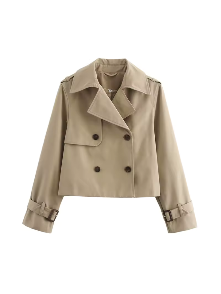 Drune | Doppelreiher Vielseitiger Kurzer Trenchcoat