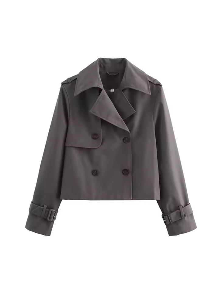 Drune | Doppelreiher Vielseitiger Kurzer Trenchcoat