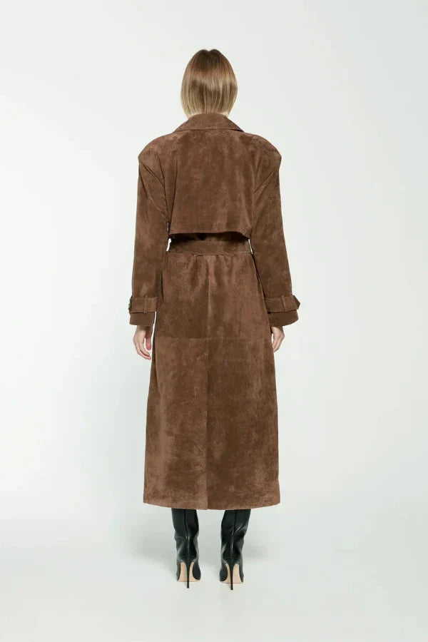 Drune | Veganer Leder-Trenchcoat