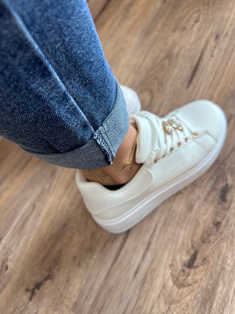 Drune Jeans mit elastischem Bund dunkelblau