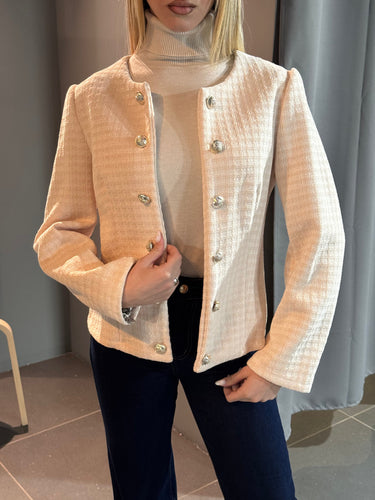 Drune | Exklusive Tweedjacke mit Perlenknöpfen Klassisch und Sophistisch