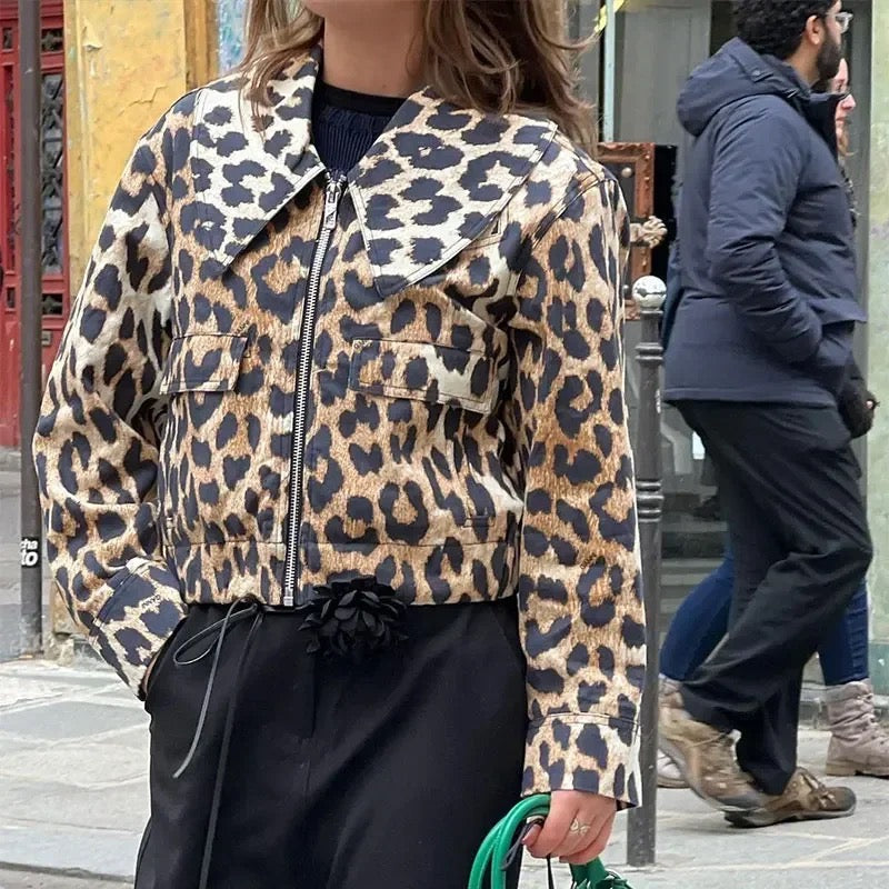 Drune | Damen-Leopardenjacke