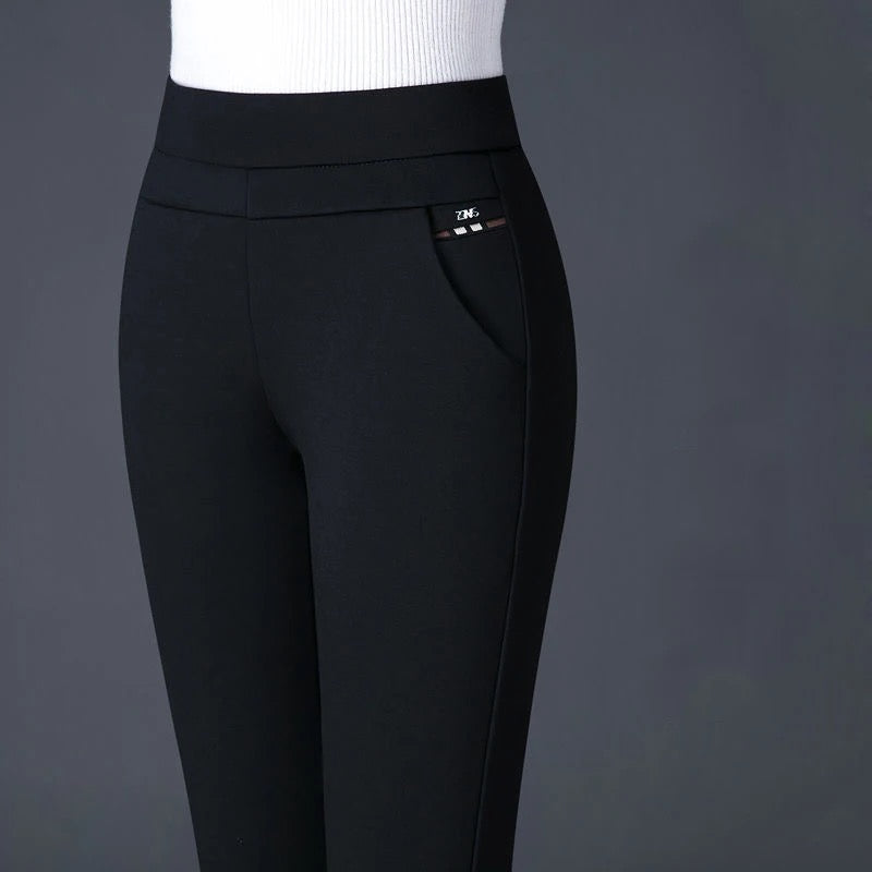 Drune Casual Hose | Elegante Damen-Hose mit hohem Bund und Streifen