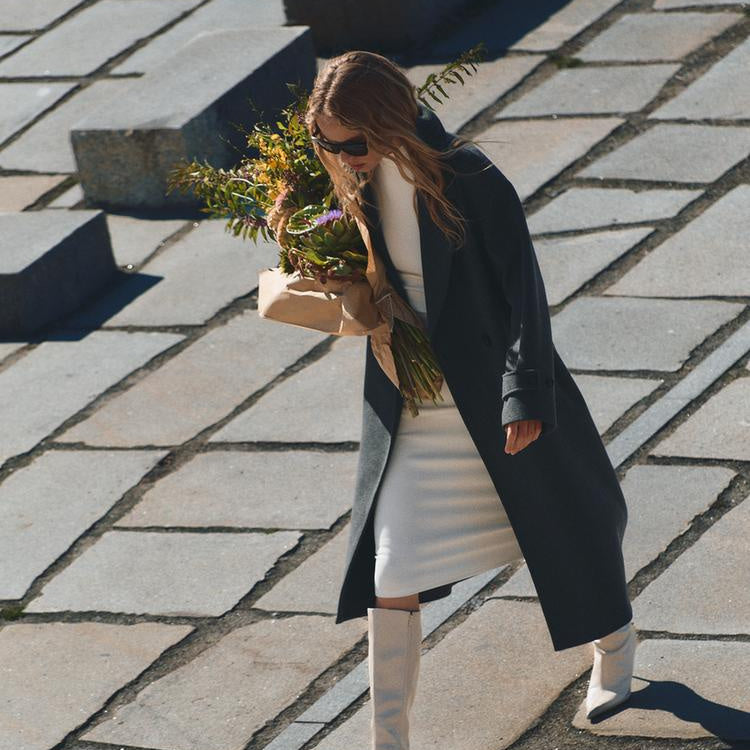 Drune | Trenchcoat - Wollmischung - Oversized Fit - Doppelt gefertigt - Klassisches Design