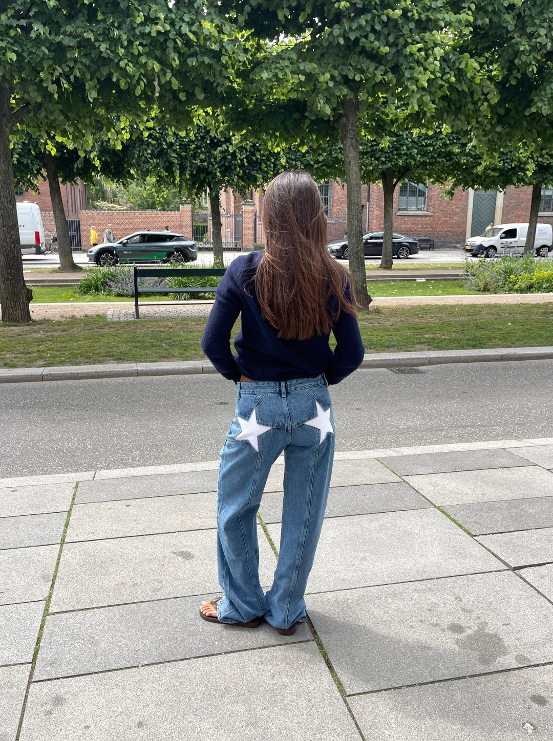 Drune | Loose Fit Jeans Mit Sternen