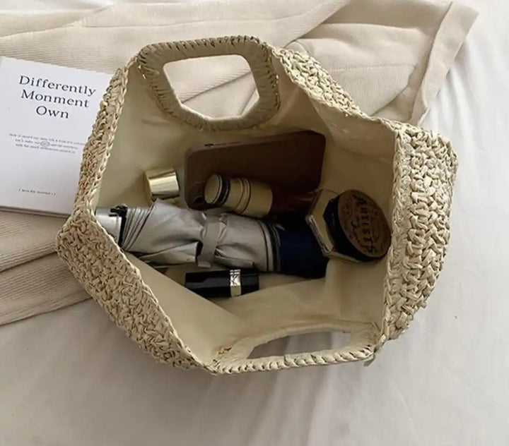 Drune | Frauen Stroh Strandtasche