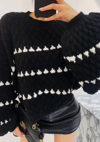 Drune | Strickpullover mit Muster Weich und Stilvoll Perfekt Für Den Alltag
