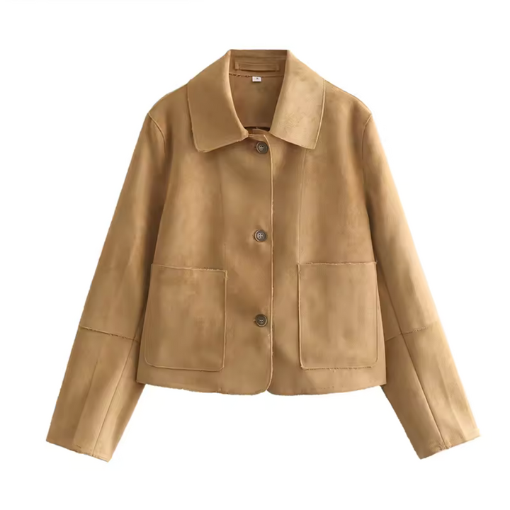 Drune | Kurze Jacke mit Knöpfen und Langen Ärmeln für Damen