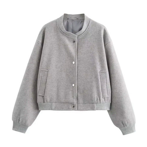 Drune | Langärmliger Strickpullover für Frauen Mit Knopf Unten
