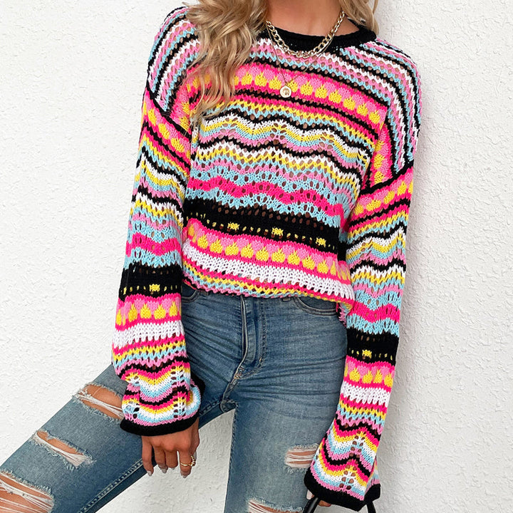 Drune | Farbiger Strickpullover