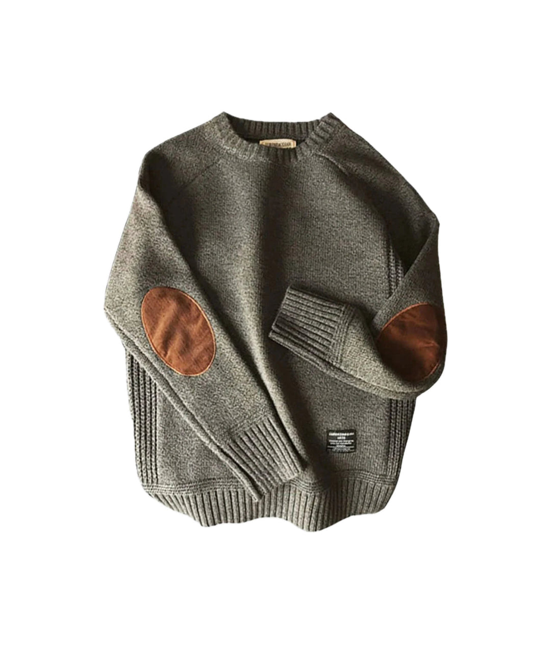 Drune | Pullover mit zeitlosem Ellbogenpatch