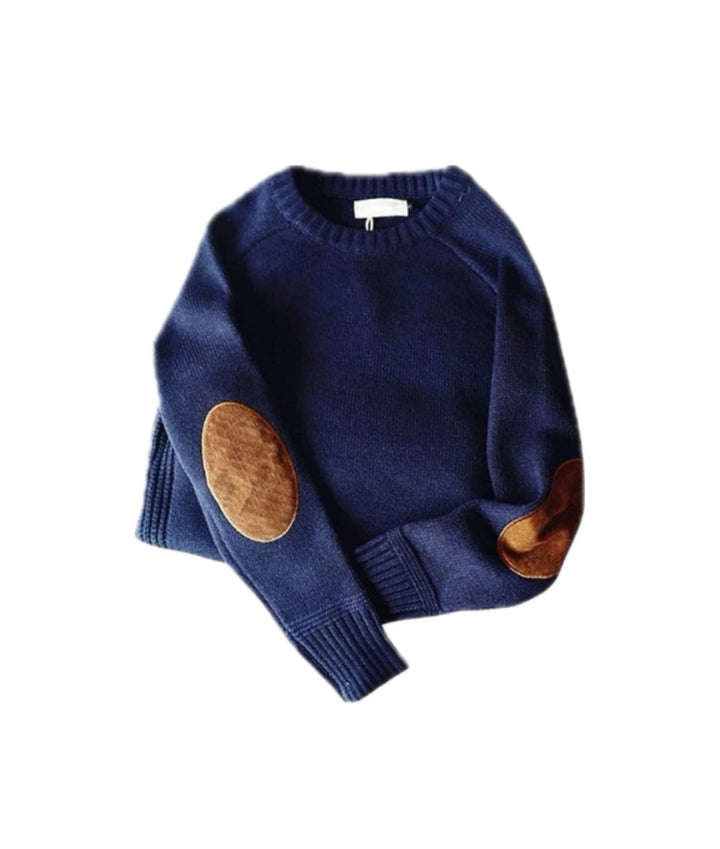 Drune | Pullover mit zeitlosem Ellbogenpatch