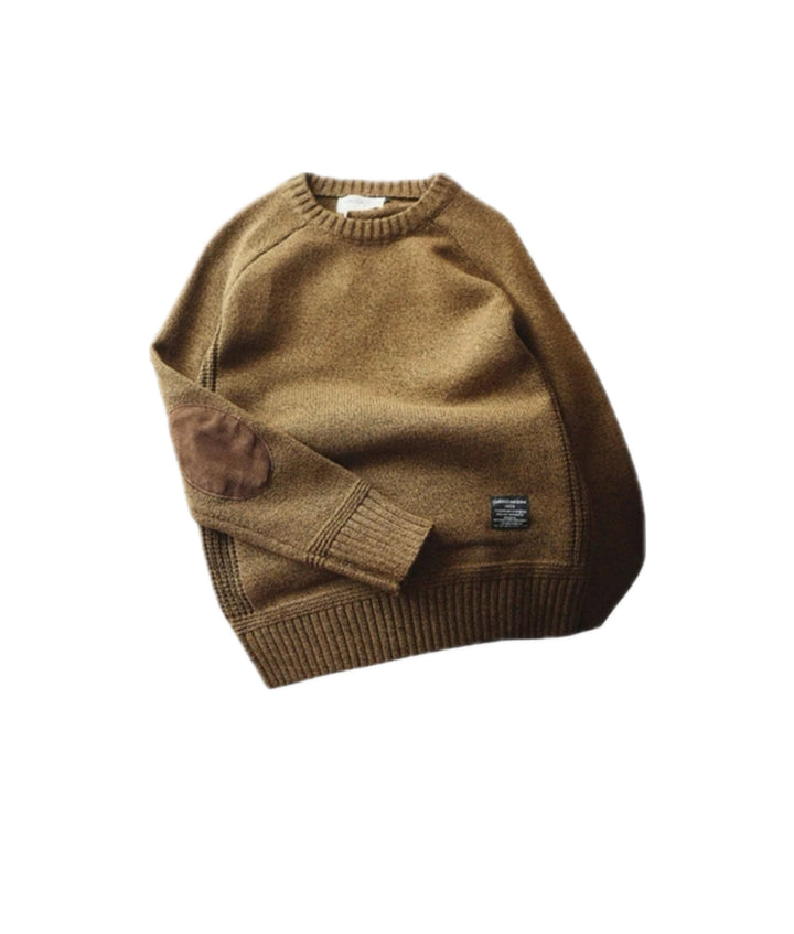 Drune | Pullover mit zeitlosem Ellbogenpatch