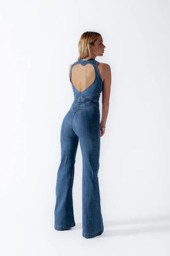 Drune | Hollywood Herz Ausschnitt Bodycon Jumpsuit – Stilvoll und Figurschmeichelnd