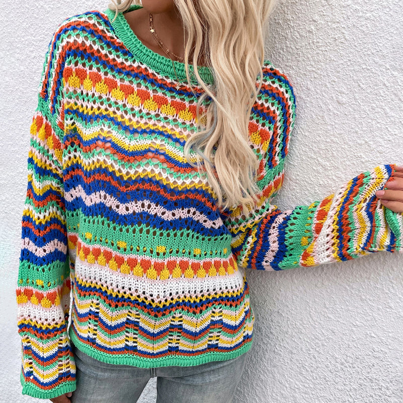 Drune | Farbiger Strickpullover