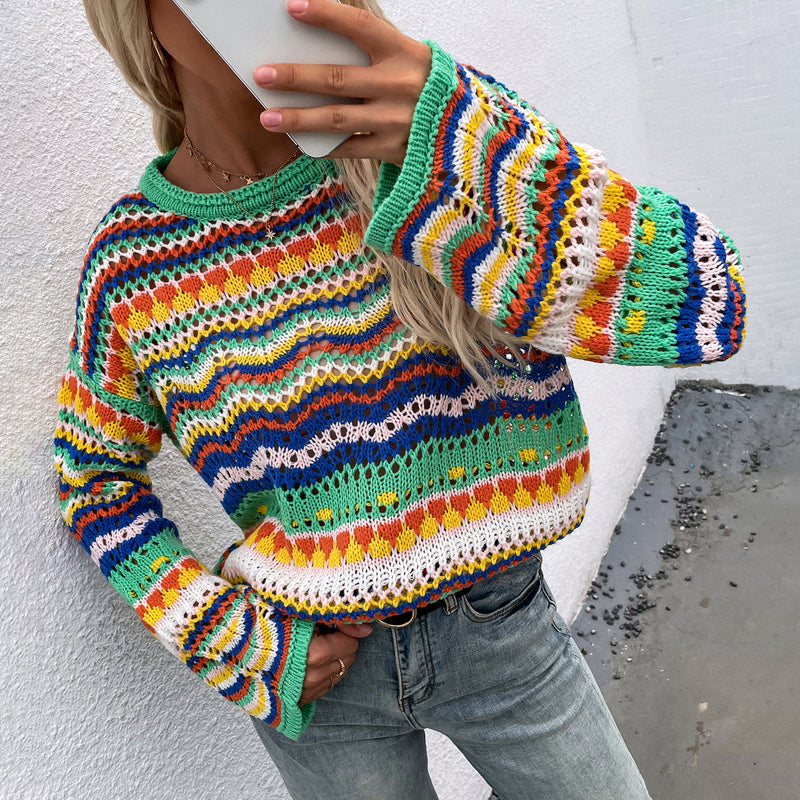 Drune | Farbiger Strickpullover