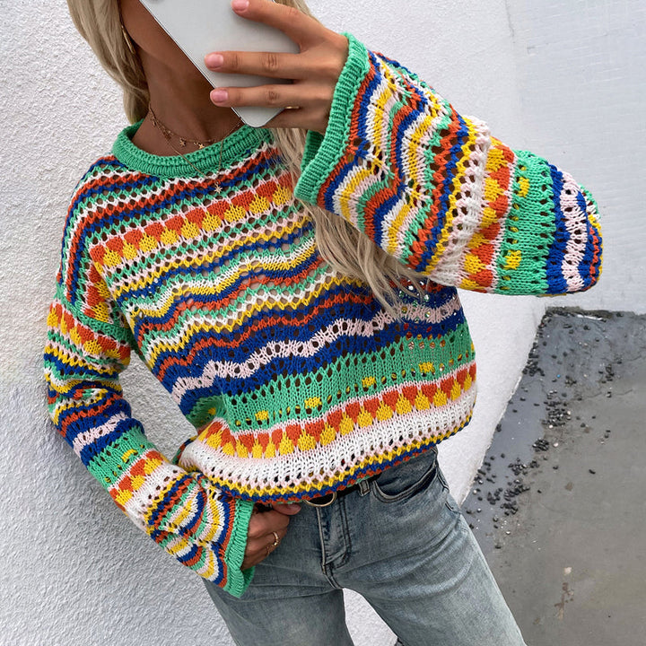 Drune | Farbiger Strickpullover