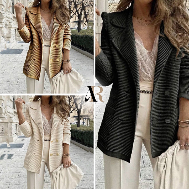 Drune | Mode Blazer Strickjacke - Modisch & warm