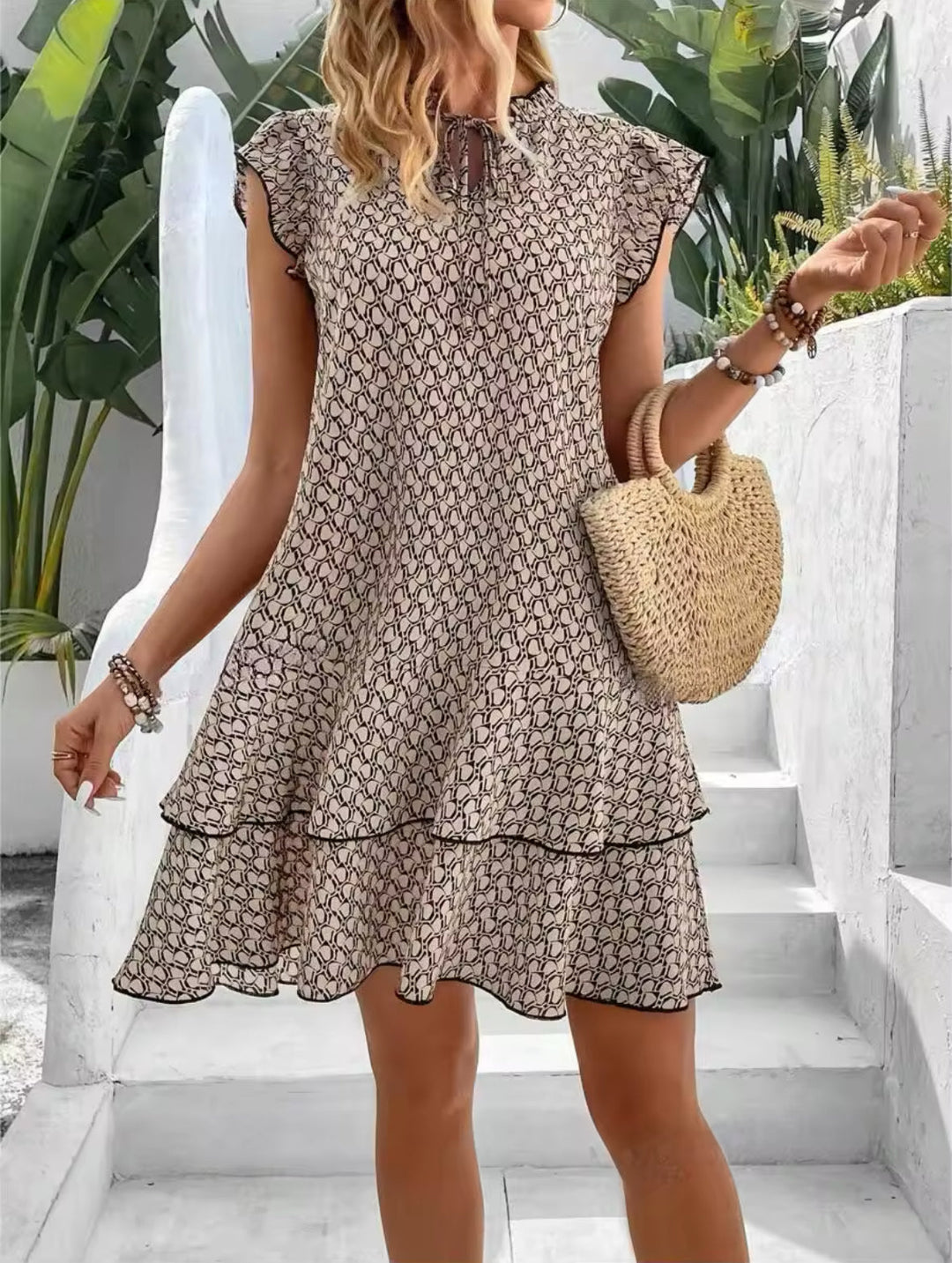 Drune | Weinlese A-Linie Sommerkleid