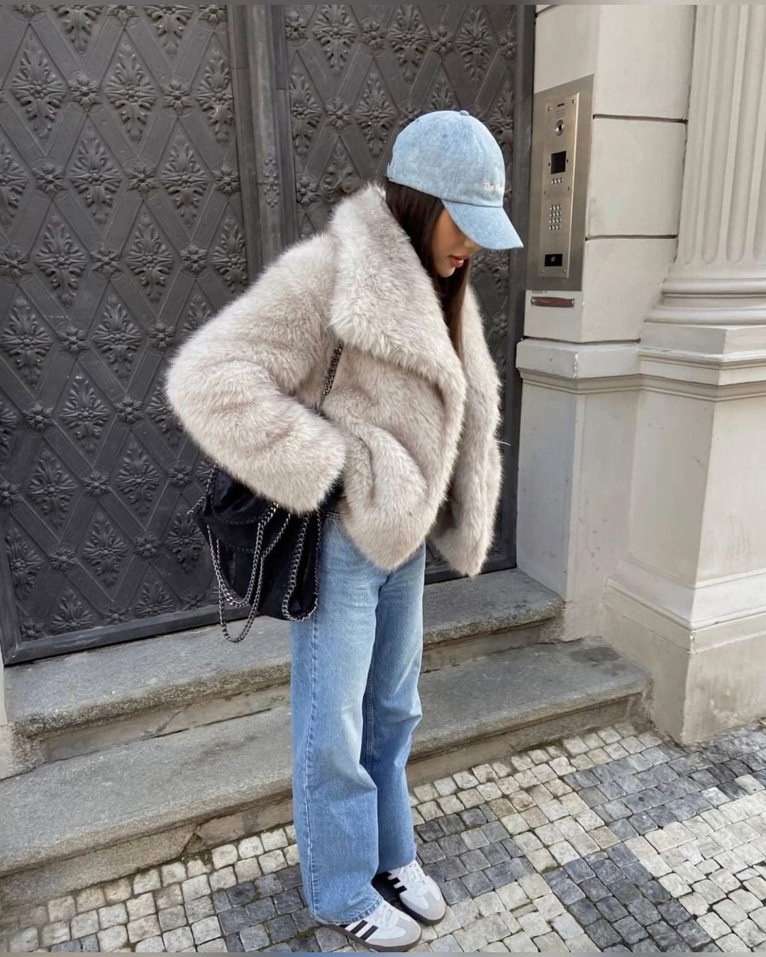 Drune | Faux-Fur-Mantel
