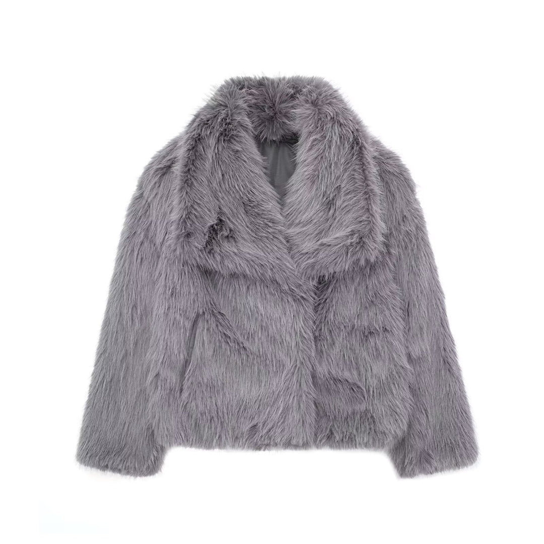 Drune | Warmer Pelzmantel für Frauen - Luxus und Komfort - Perfekt für den Winter