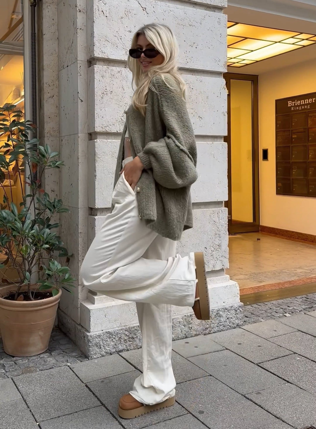 Drune | Stilvolle Oversized Wollcardigan für Damen