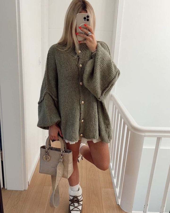 Drune | Stilvolle Oversized Wollcardigan für Damen